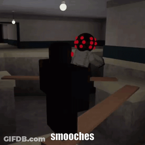 Screenshot Of Video Game Saying Smooches GIF