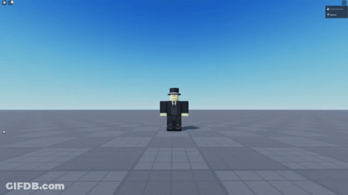 Screenshot Of Video Game With Blue Sky And Floating Boxes GIF