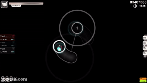 Screenshot Of Video Game With Circles And Numbers GIF
