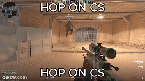 Screenshot Of Video Game With Hop On CS GIF