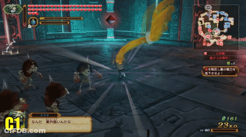 Screenshot Of Video Game With Number 23 On Bottom Left GIF