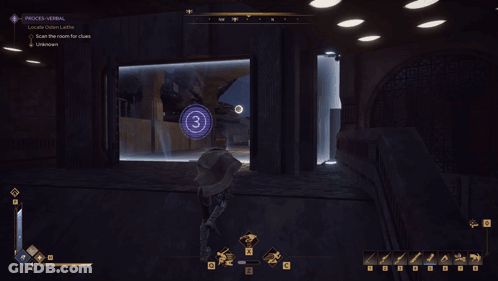 Screenshot Of Video Game With Number 3 GIF