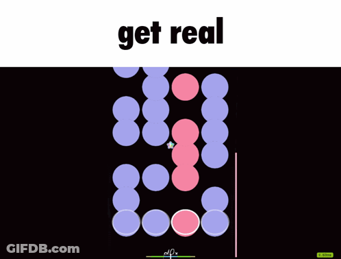 Screenshot Saying Get Real GIF