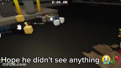 Screenshot Saying Hope He Didn't See Anything GIF