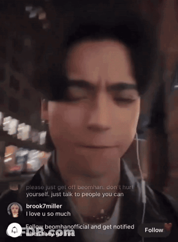 Screenshot Saying Please Just Get Off Beomhan GIF