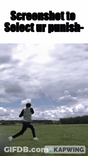 Screenshot To Select Ur Punish Person Running In Field GIF