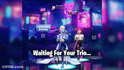 Screenshot Waiting For Your Trio GIF