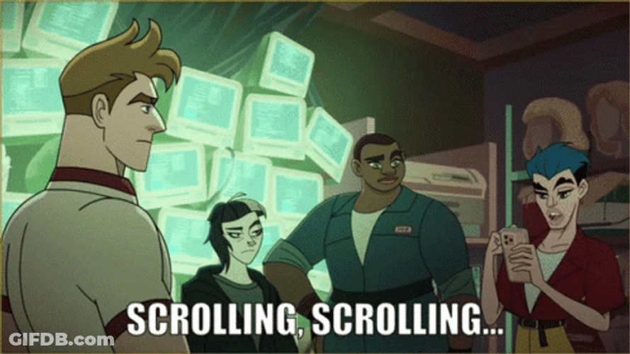 Scrolling Swiper No Swiping GIF