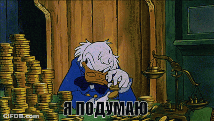 Scrooge Counting Coins GIF