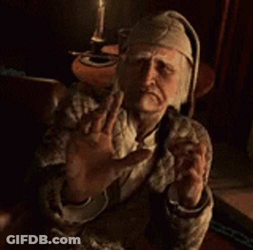 Scrooge Cringe GIF