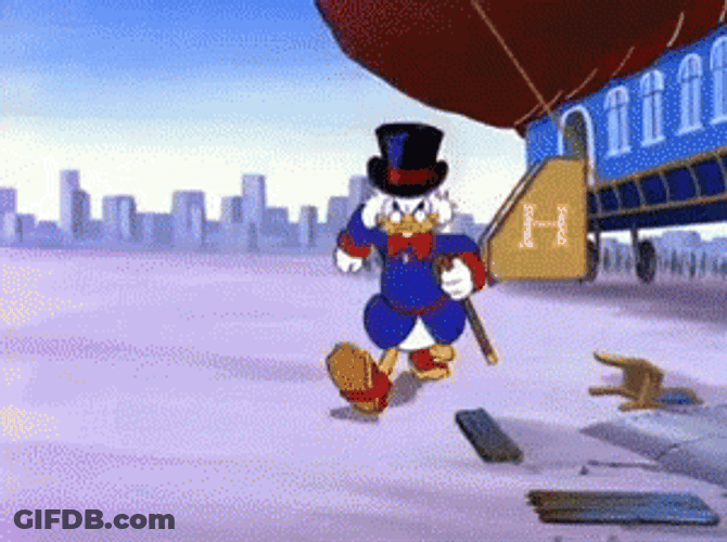 Scrooge Mcduck  Angry Walking GIF