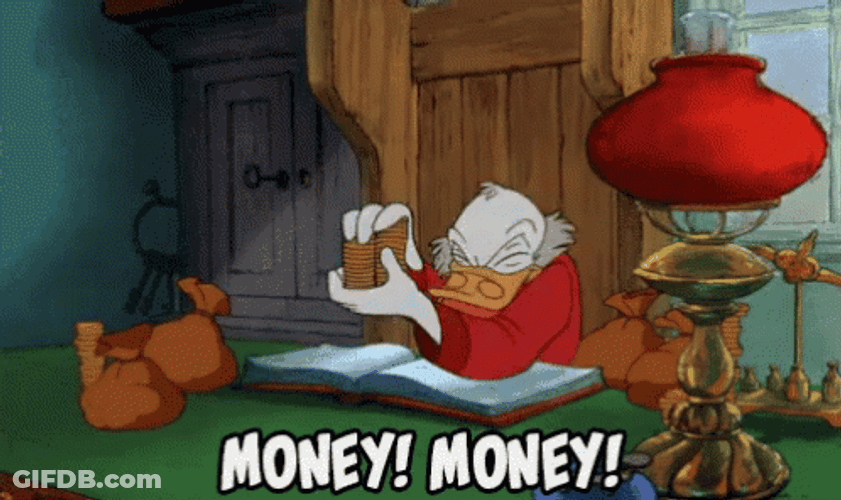 Scrooge Money Money GIF