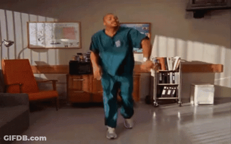 Scrubs Entertaining Turk Dance GIF