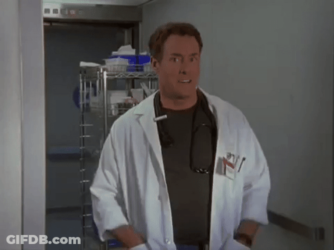 Scrubs Tv Series Dr. Perry Cox Big Smile GIF