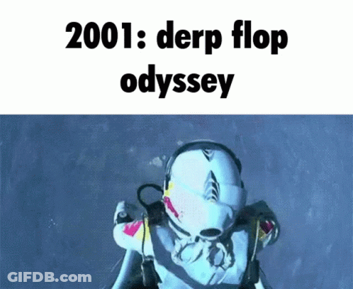 Scuba Diver 2001 Derp Flop Odyssey GIF