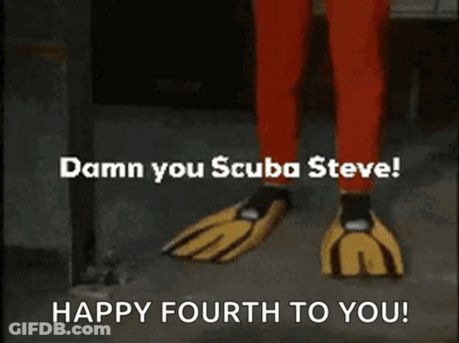 Scuba Steve Happy Fourth To You GIF