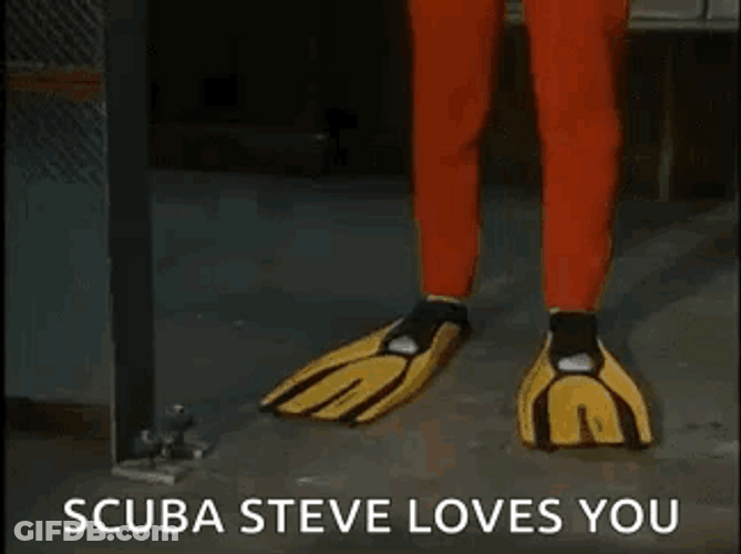 Scuba Steve Loves You GIF