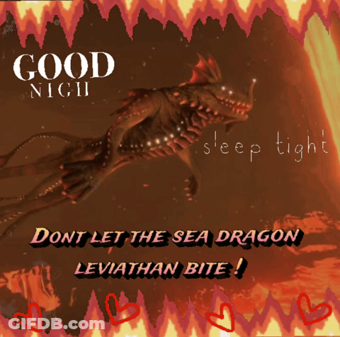 Sea Dragon Saying Good Night GIF