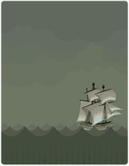 Sea Monster And Ship Smooch GIF