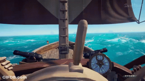 Sea Of Thieves Gameplay In Ocean GIF