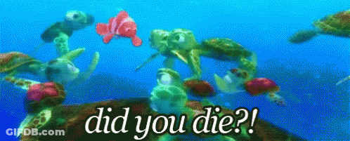 Sea Turtles Swimming Did You Die GIF