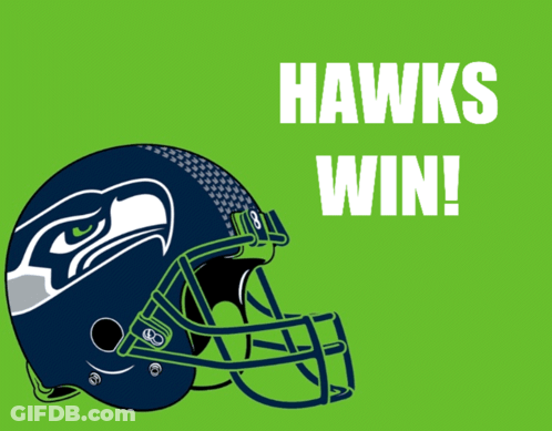 Seahawks Football Helmet Hawks Win GIF