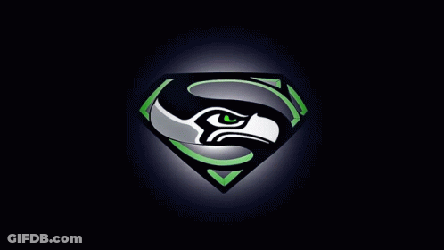 Seahawks Logo Saying Go Hawks GIF