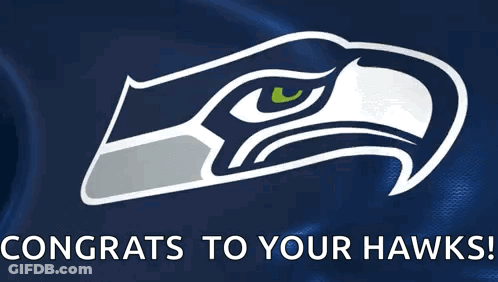 Seahawks Logo With Congrats GIF
