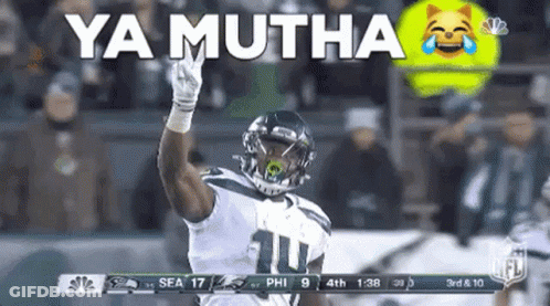 Seahawks Player Waving Hand GIF