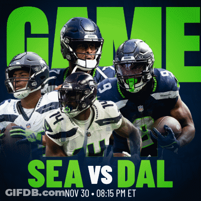 Seahawks Playing Dals Nov 30 8:15 PM ET GIF
