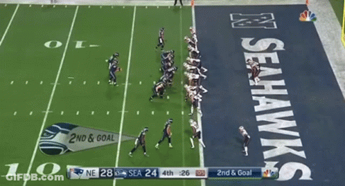 Seahawks Playing Patriots In Football Game GIF