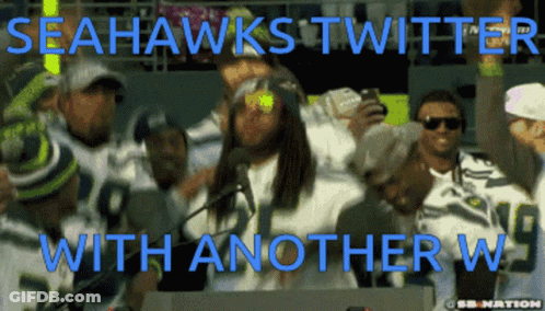 Seahawks Twitter With Another W GIF