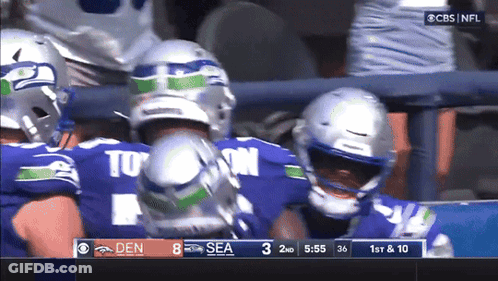 Seahawks Vs Broncos CBS Football Game GIF