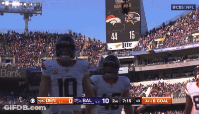 Seahawks Vs Broncos Football Game On CBS GIF
