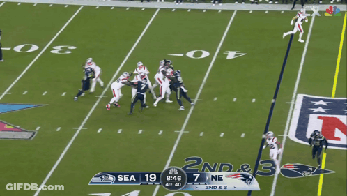 Seahawks Vs Patriots Football Game GIF