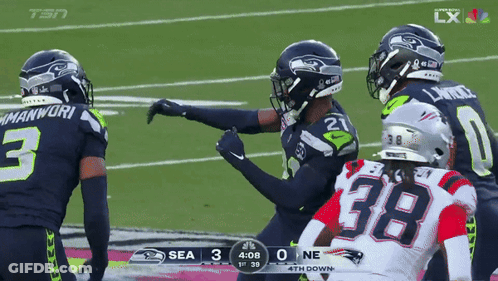 Seahawks Vs Patriots Football Game Score 3 To 0 GIF