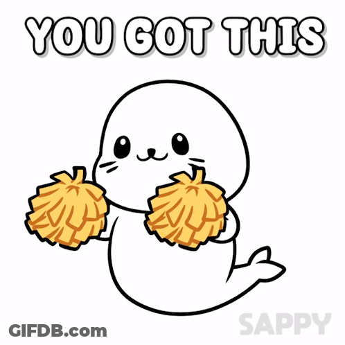 Seal Cheering You Got This GIF