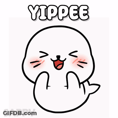 Seal Saying Yippee GIF