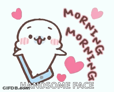 Seal Talking On Phone With Hearts GIF
