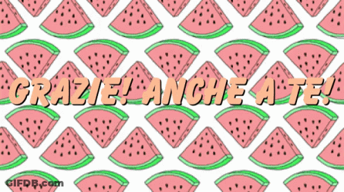 Seamless Watermelon Slices Grazie Anche Ate GIF