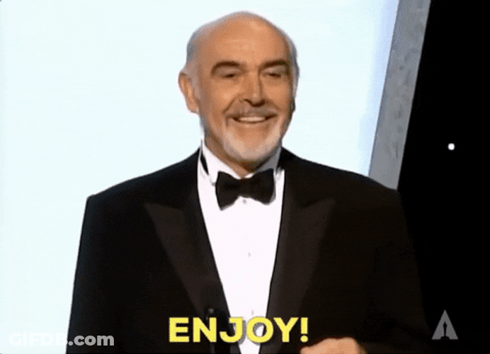 Sean Connery Enjoy The Show GIF