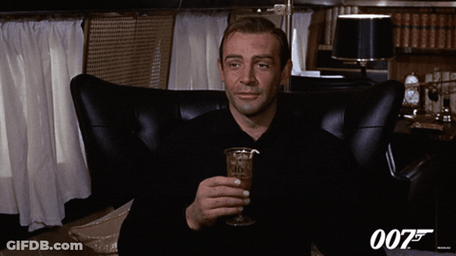 Sean Connery Sips Tea GIF