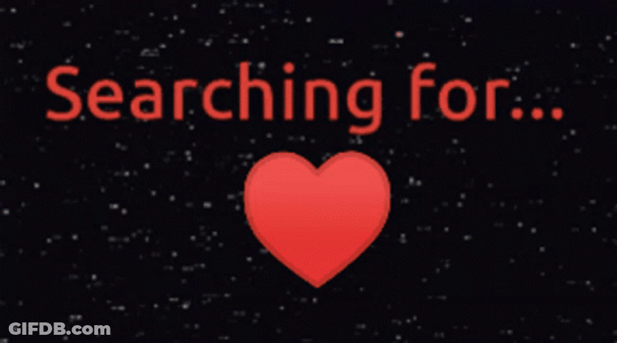 Searching For Love Red Heart Mobile Art GIF