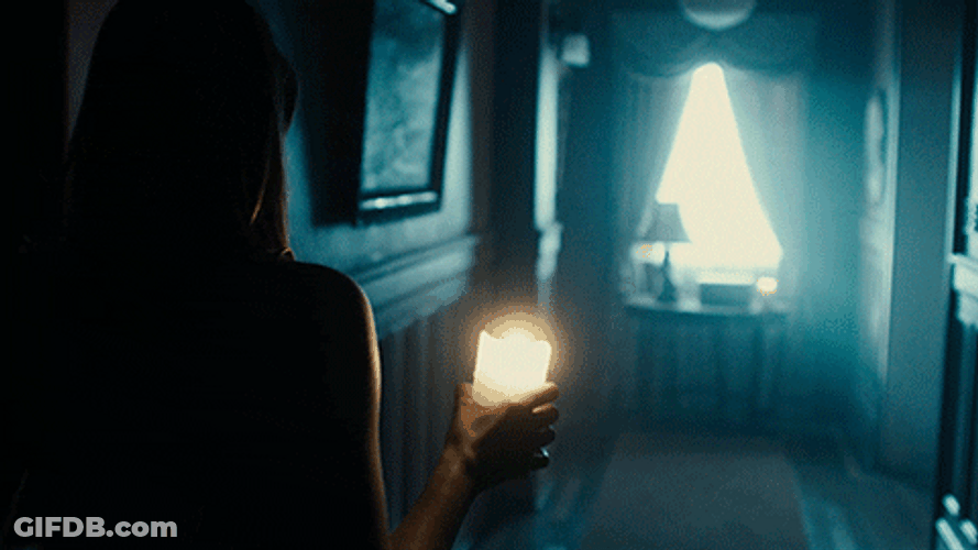 Searching Haunted House Power Outage GIF