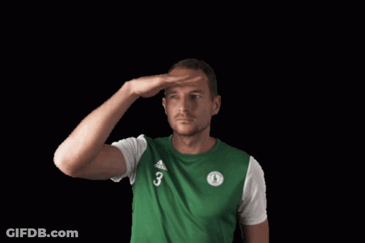 Searching Man Looking Around Scanning Surroundings GIF