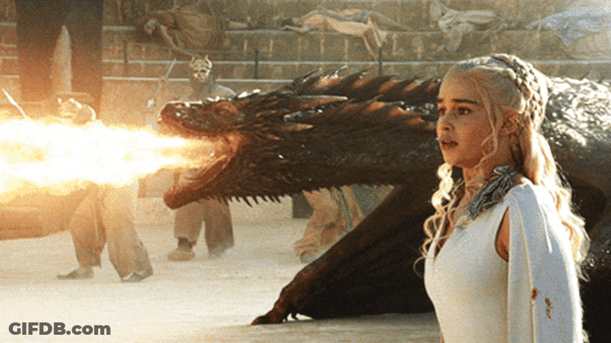 Seasmoke Dragon Protect The Queen GIF