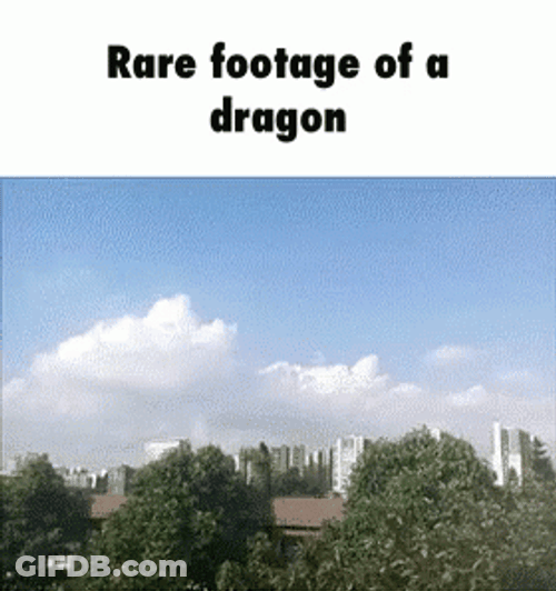 Seasmoke Dragon Rare Footage GIF