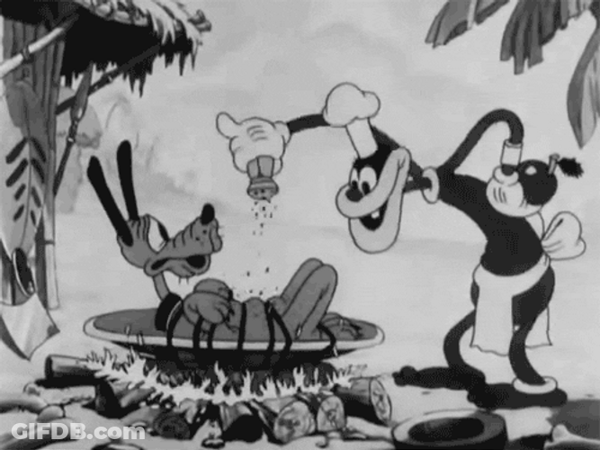 Seasoned Disney Pluto Cannibals GIF