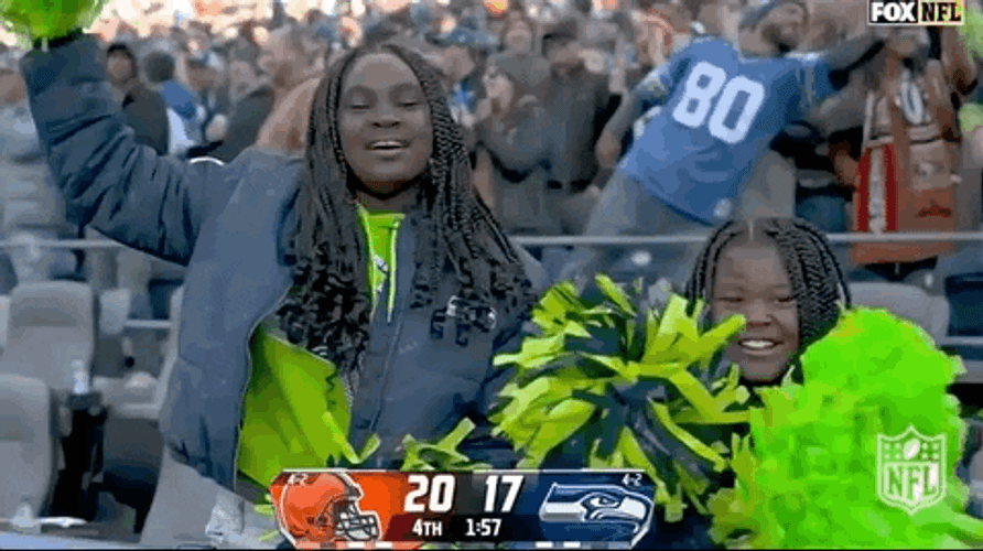 Seattle Seahawks Cheering Fans GIF