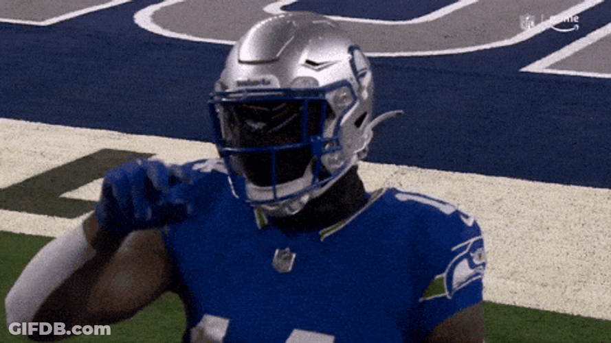 Seattle Seahawks Dk Metcalf Excited GIF